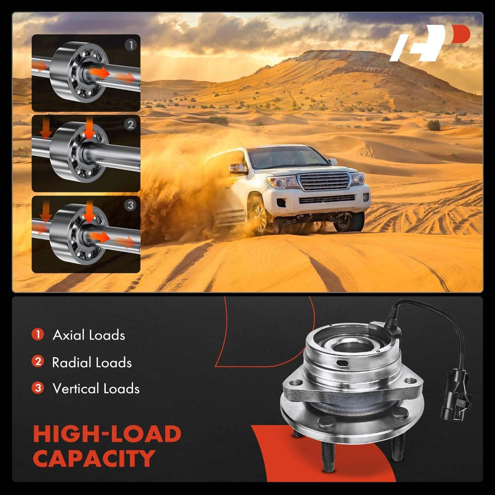 A-Premium steel wheel studs deliver sturdy wheel mounting.