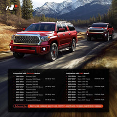 A-Premium tailgate bezel trim reinforces finish with a textured black surface.