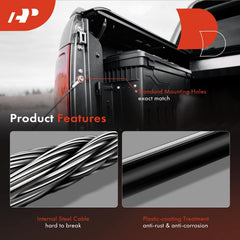 Plastic-coated surface reduces wear and improves grip on the cable surface.