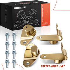 Full 4-piece A-Premium hinge kit ready for bed and gate installation