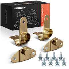 A-Premium tailgate hinge kit installed on Silverado's left side for secure operation