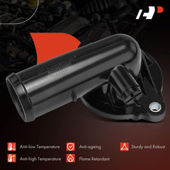A-Premium thermostat housing black finish close-up for durability
