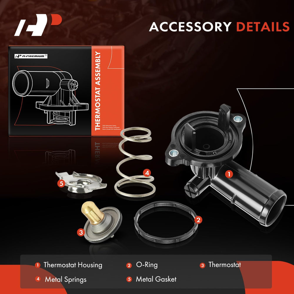 A-Premium thermostat housing side view highlighting compact robust design