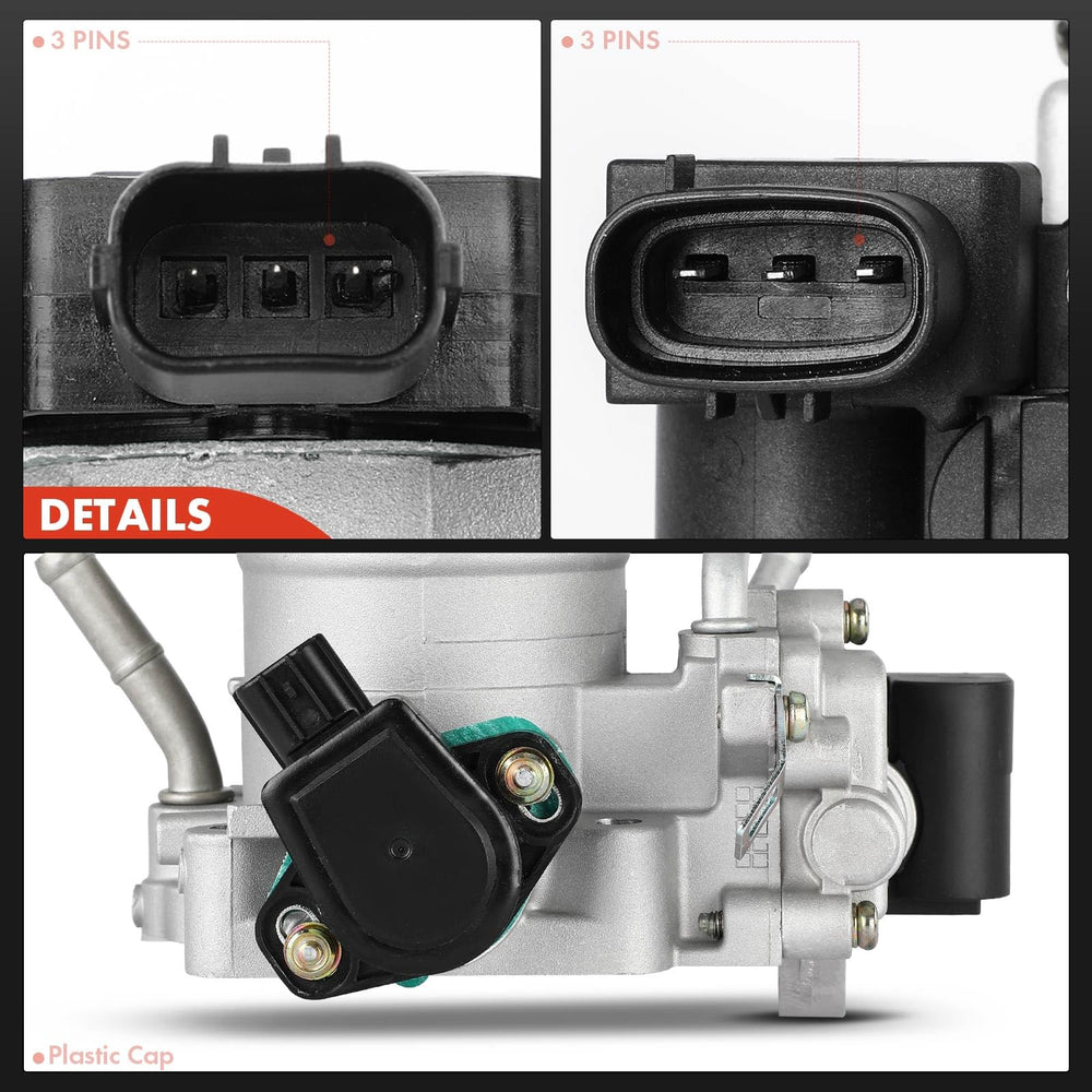 A-Premium throttle body assembly in package, ready to replace.