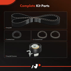 A-Premium timing belt kit tensioner closeup, highlighting precise belt tensioning for smooth operation.