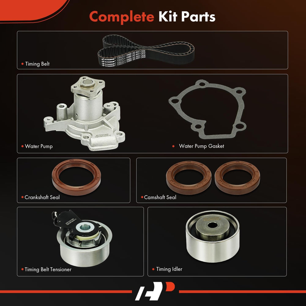 A-Premium timing belt kit water pump and idler close-up for Tucson engine timing