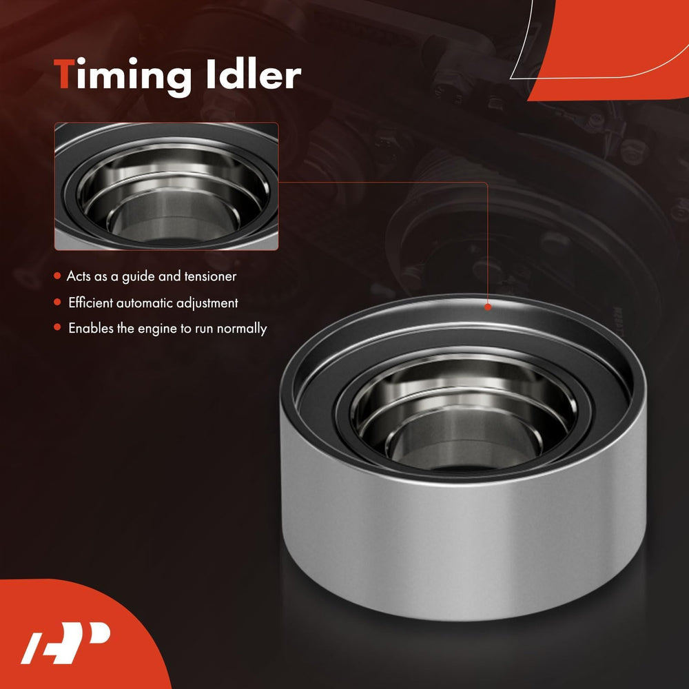 A-Premium tensioner pulley included maintains belt tension for steady timing