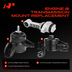 A-Premium transmission mount left for Hyundai Elantra improves gear stability