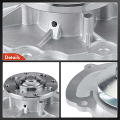 A-Premium water pump w gasket ready-for-install with standard serpentine belt mounting