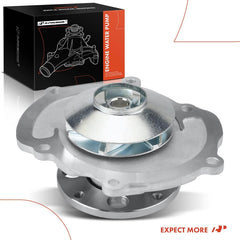 A-Premium water pump w gasket one-year warranty badge visible