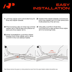 A-Premium microfiber towel included for windshield protection during install