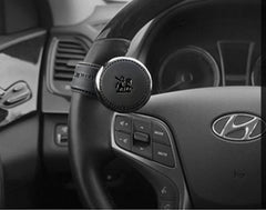 APROFAMILY Blacksuit leather power knob mounted handle for easier one-point steering