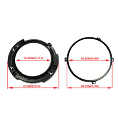 APRT 7-inch round headlight mounting ring front-right ensures stable mounting for JK Wrangler.