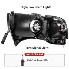 APSVE headlight pair for 1994-2002 Ram non-sport models with OE-like fit