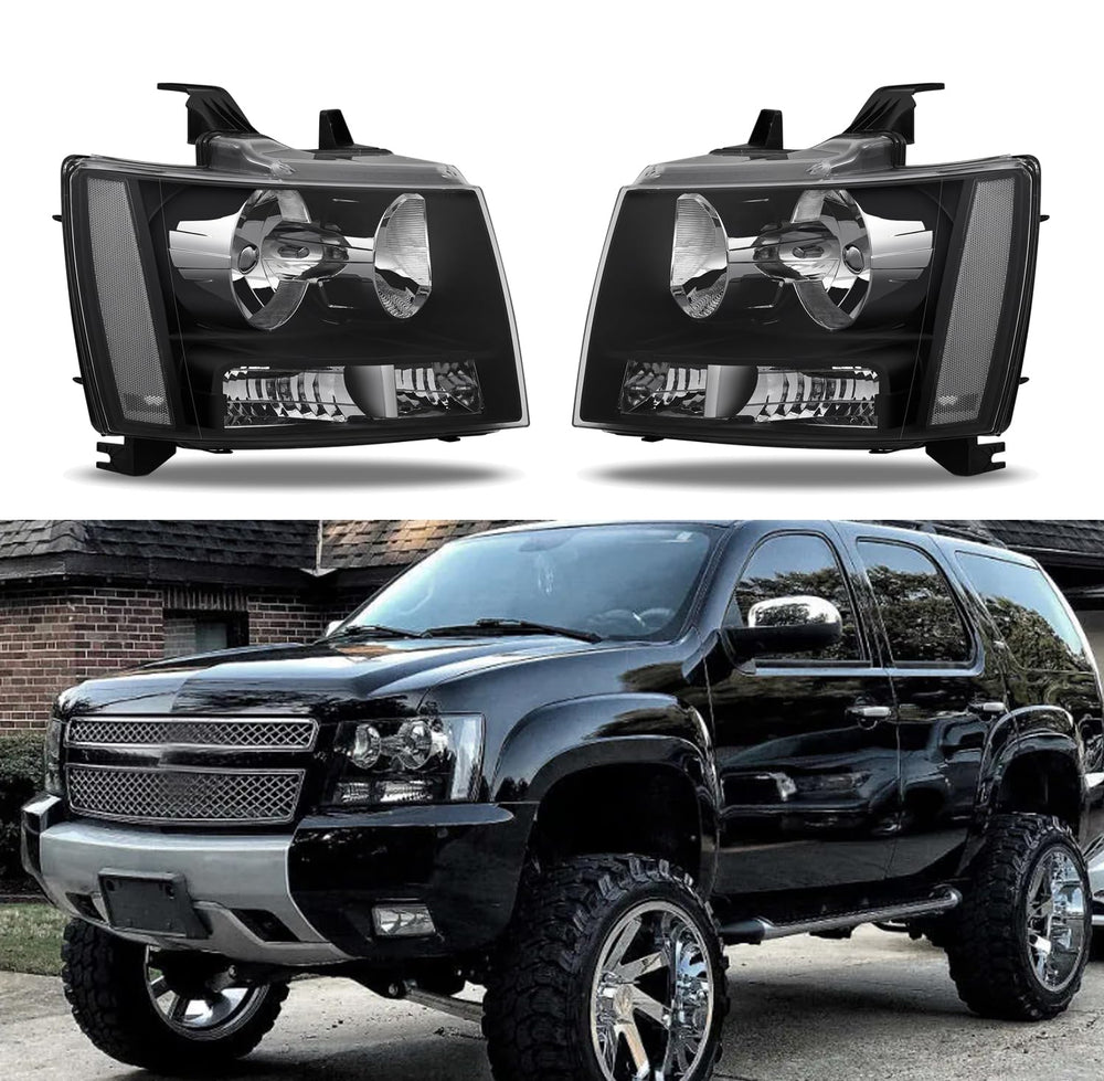 APSVE headlight assembly for Suburban 1500 2007–2014 with durable reflectors and precise beam