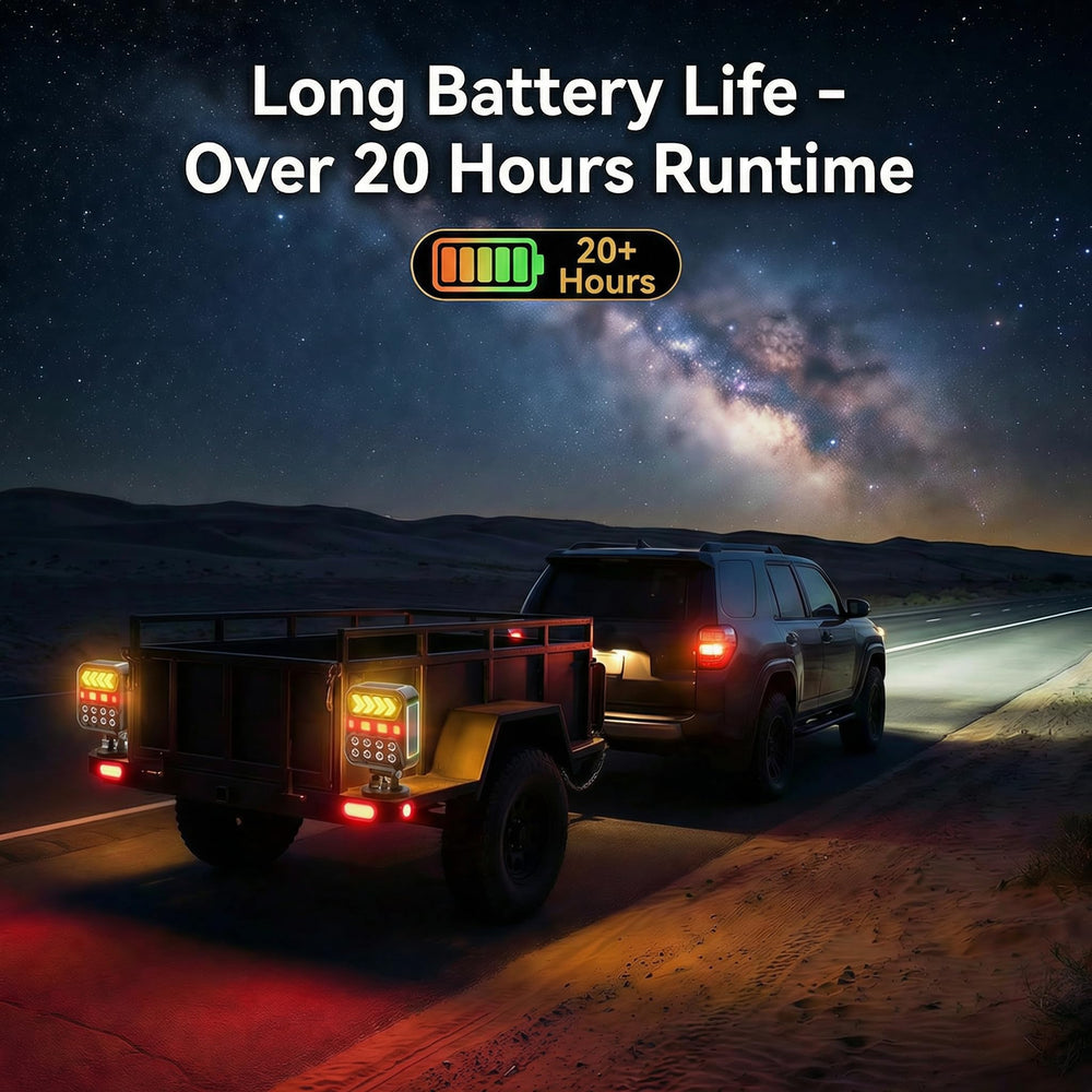 Apunga trailer lights fit trucks, boats, and RVs.