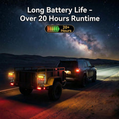Apunga trailer lights fit trucks, boats, and RVs.