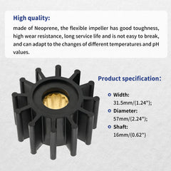 AQBB impeller teeth detail shows sturdy construction for reliable cooling system use.