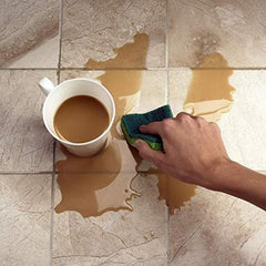 Brush application of Aqua Mix Sealer's Choice Gold on tile