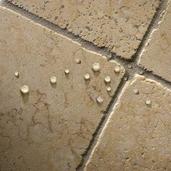 Water beading test on surface after applying Aqua Mix Sealer's Choice Gold