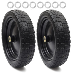 AR-PRO 13-inch flat-free tire and wheel front view for smooth cart performance