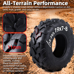 AR-PRO 19x7-8 tire puncture resistance supports longer off-road sessions