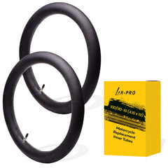 AR-PRO 2-pack 100/90-19 inner tube front view for off-road riding.