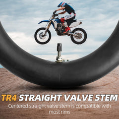 AR-PRO 3.00-14 butyl rubber inner tube provides better damping for smoother rides.
