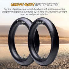 AR-PRO 3.00-14 inner tube with TR4 straight valve stem suited for low-psi dirt bike tires.