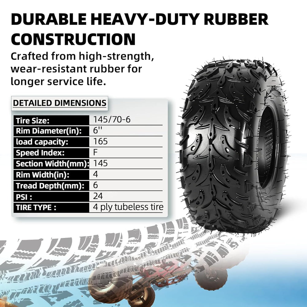 AR-PRO 4-ply construction enhances durability for rugged terrains.