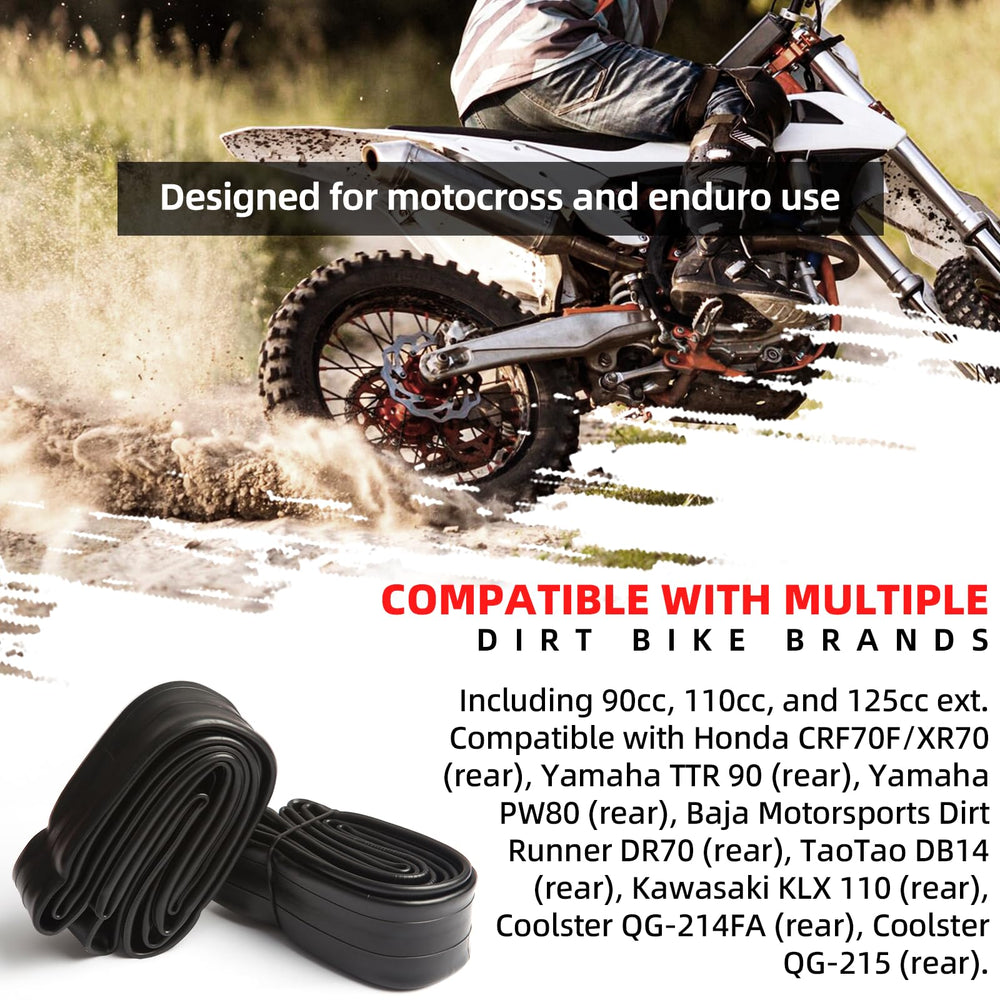 AR-PRO inner tubes fit Honda, Yamaha, and other dirt bike brands