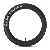 AR-PRO 4.10/4.50-18 inner tube with TR4 valve on a dirt bike wheel for rugged trails