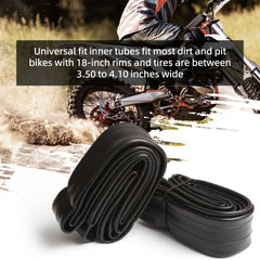 Heavy-duty butyl rubber AR-PRO dirt bike inner tube resists punctures.