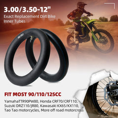 AR-PRO inner tube for Honda CRF50 XR70, smooth ride on jumps and trails