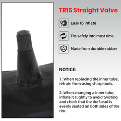 AR-PRO durable rubber valve stem improves inflation consistency and longevity.