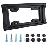 AR-PRO Ultimate License Plate Bumper Guard front view showing bumper protection.