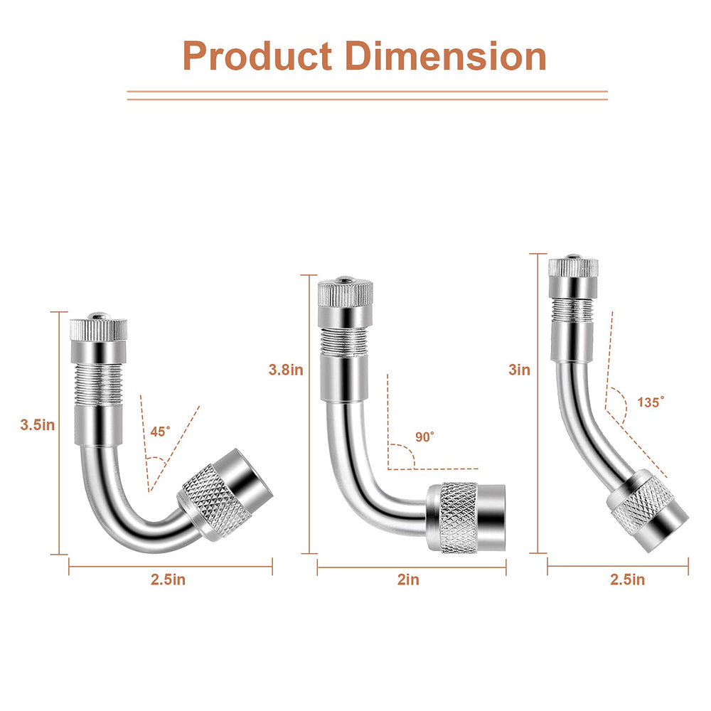 Aracey 45-degree brass valve extension designed for tight spaces.