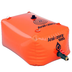 Araiozora foldable water bladder tank with hose connection for easy refilling