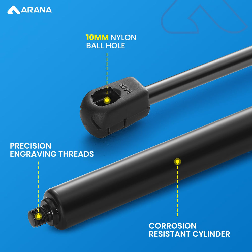 ARANA camper shell lift supports enabling steady operation
