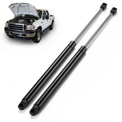 ARANA hood struts profile with chrome finish for Ford F-Series; easy installation.