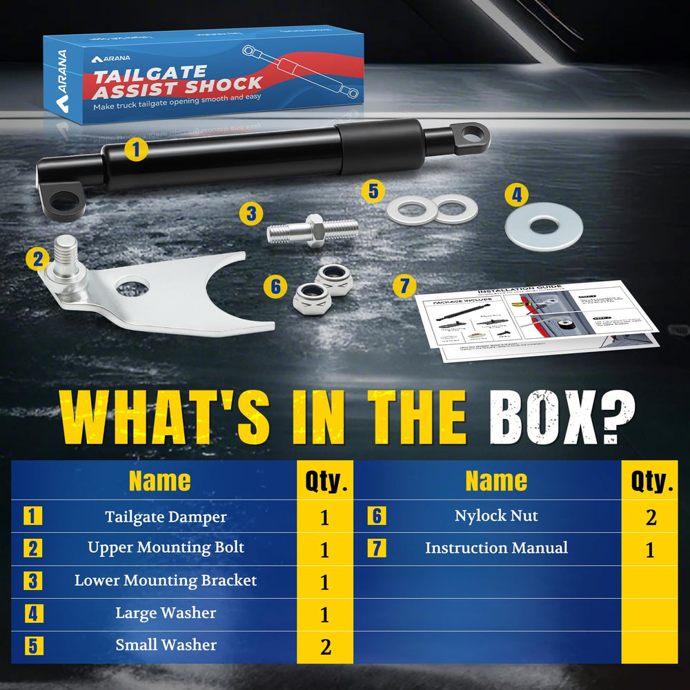 ARANA Soft Open Damper Action Demo shows controlled tailgate lowering.