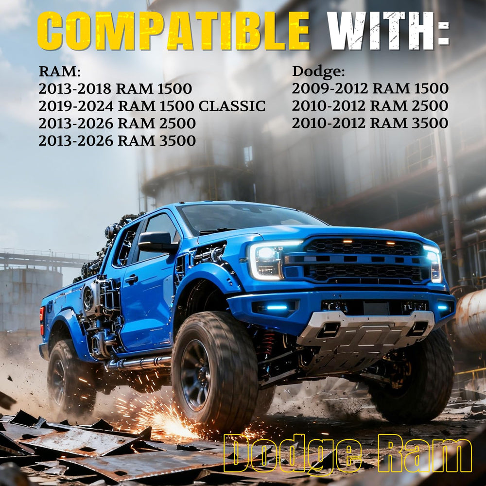 ARANA Taigate Assist Shock on RAM 2500/3500 with precise fit and safety