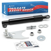 ARANA Tailgate Assist Shock close-up shows premium finish and smooth damper action.