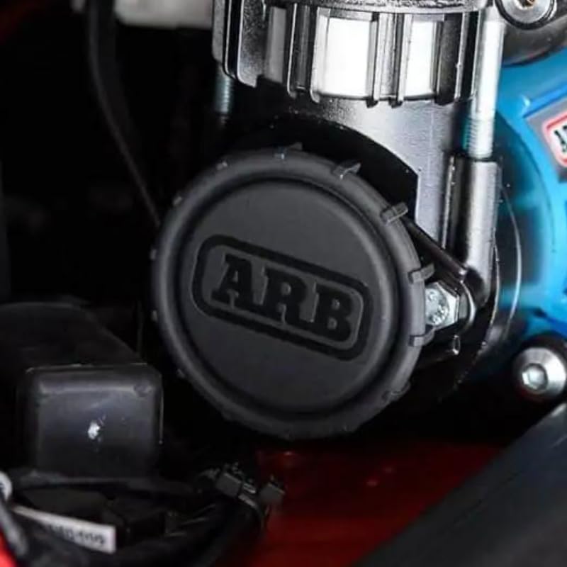 ARB CKMA12 in-use for tire inflation during off-road adventures.