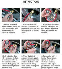 ARB505 Deflator Kit dial reads clearly with 1 psi increments for quick checks.