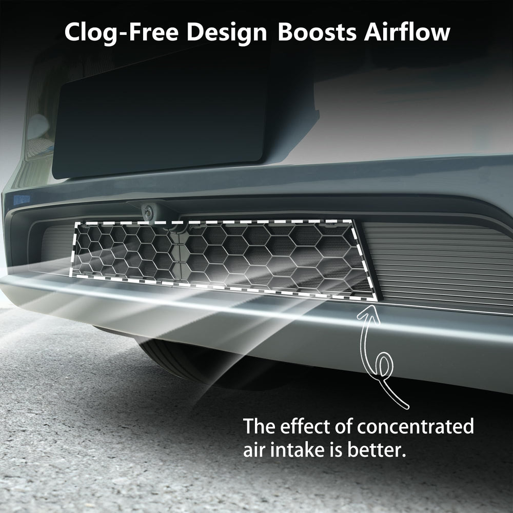 Two-piece snap-in design enables quick installation on Tesla Model Y.