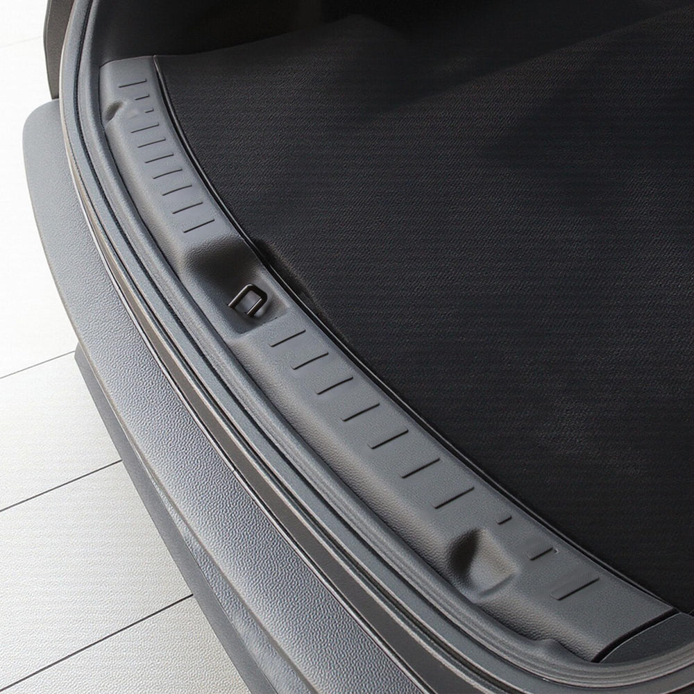 Arcoche trunk sill cover for Model Y Juniper keeps the cargo area pristine