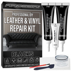 ARCSSAI leather repair kit contents for a complete DIY restoration.