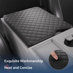 Areeyils PU leather center console cover is waterproof and easy to wipe clean.