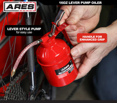 ARES 55010 high-pressure pump ensures smooth oil flow.